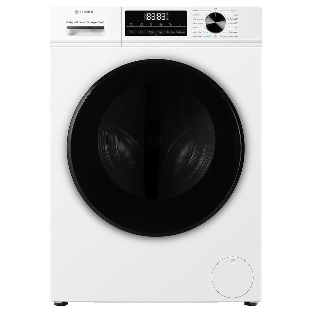 #Teknix TK3WD8514XW 8/5Kg 1400RPM Washer Dryer - Brand New White