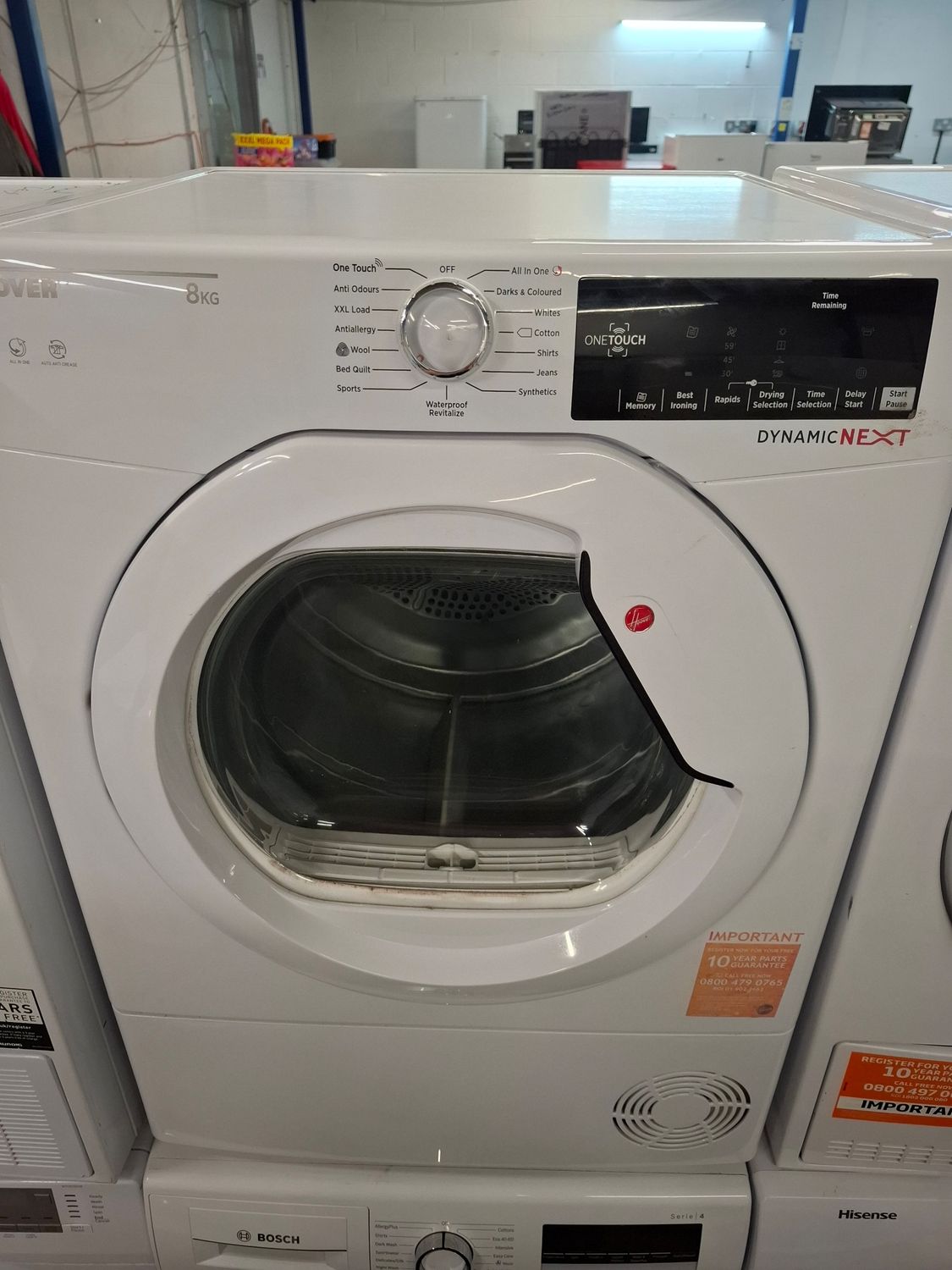 Hoover HLC9DG-80 9kg Condenser Dryer White