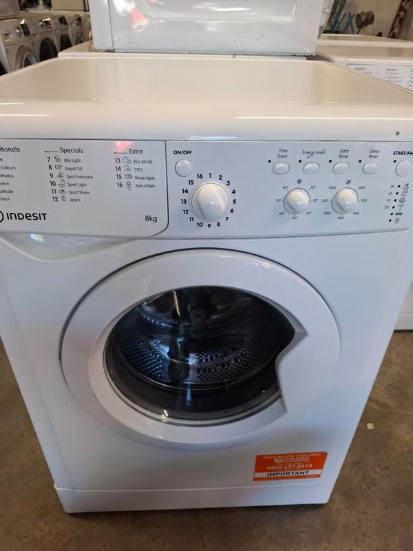 Indesit IWC81483W 8kg 1400rpm Washing Machine White