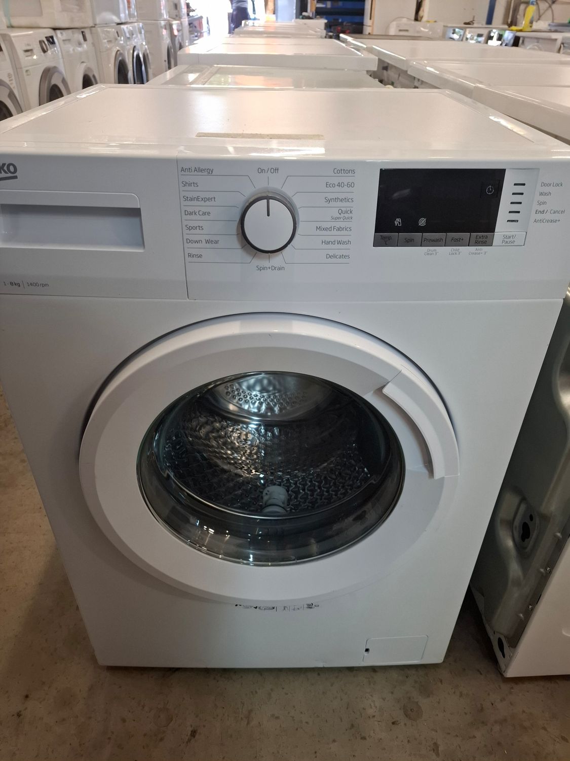 Beko WTK84011W 8kg 1400rpm Washing Machine White Beko WTK84011W 8kg 1400rpm Washing Machine White