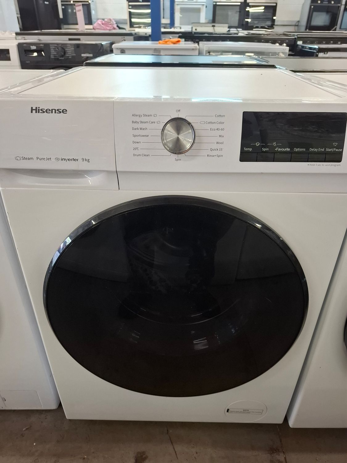 Hisense WFQA9014EVJM 9KG 1400rpm Washing Machine White
