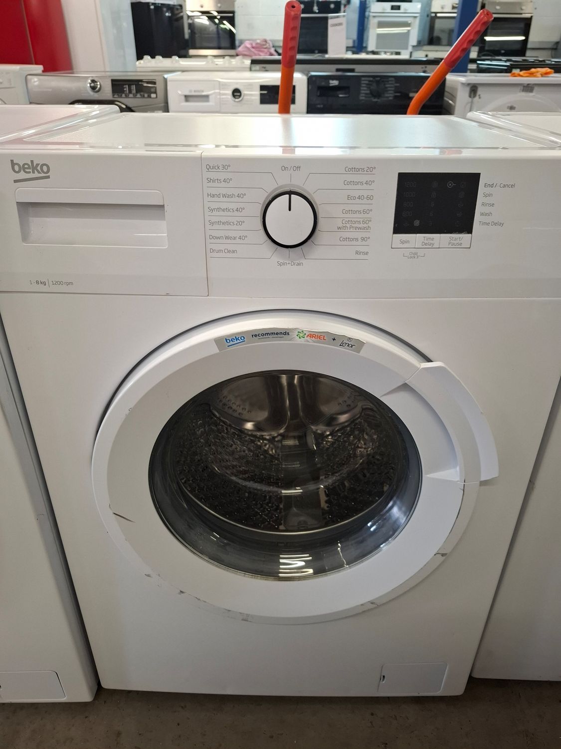 Beko WTK82041W 8kg 1200rpm Washing Machine White
