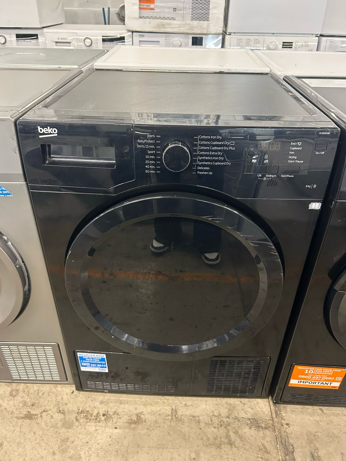 Beko DTLCE80051B 8kg Condenser Dryer Black