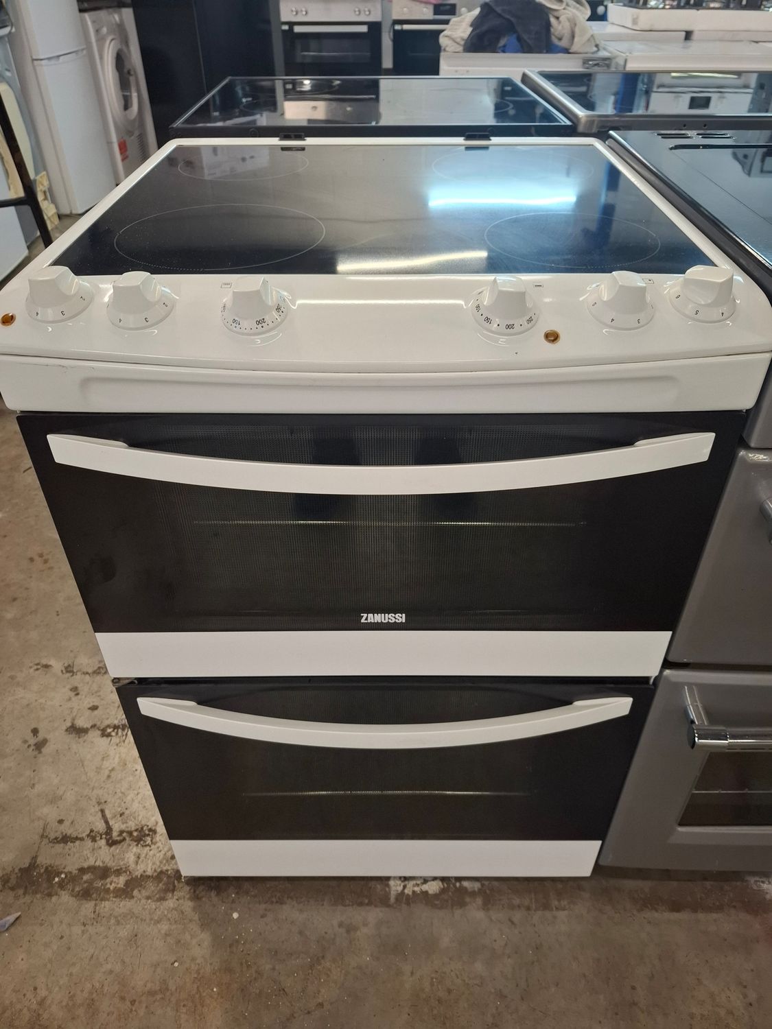 Zanussi ZCV66000WA 60cm Electric cooker Double Oven White
