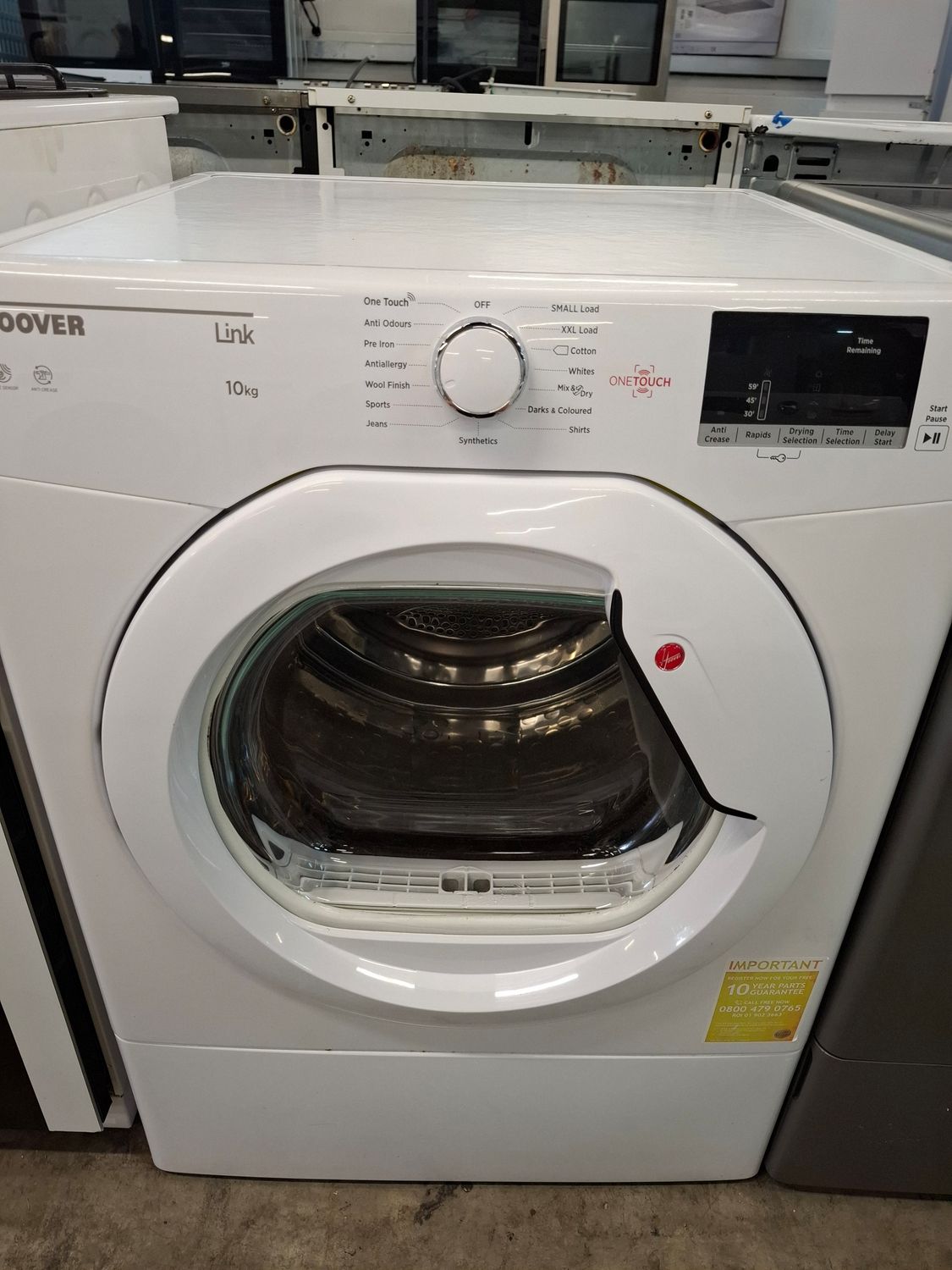 Hoover HLV10DG-80 10KG Vented Dryer White