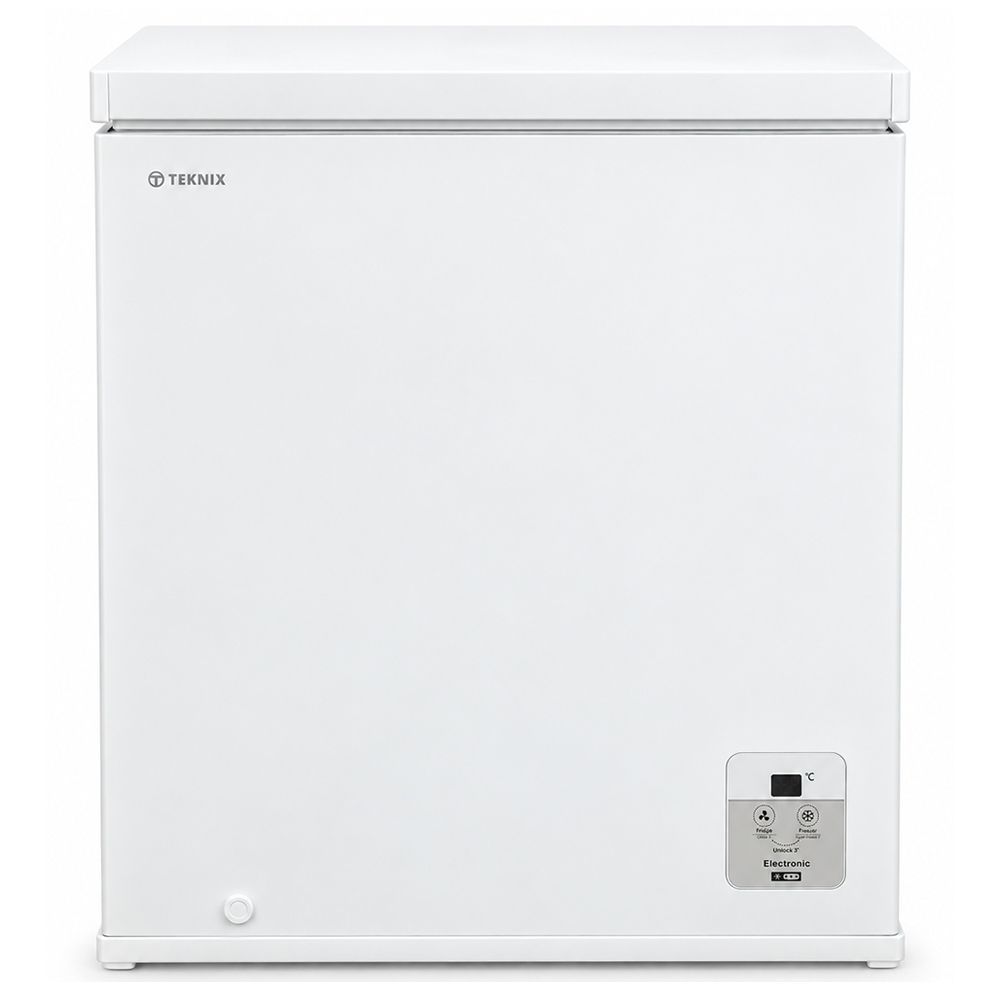 #Teknix CH1982 Chest Freezer 198L White W78.7cm D55.9cm H85.8cm Brand New