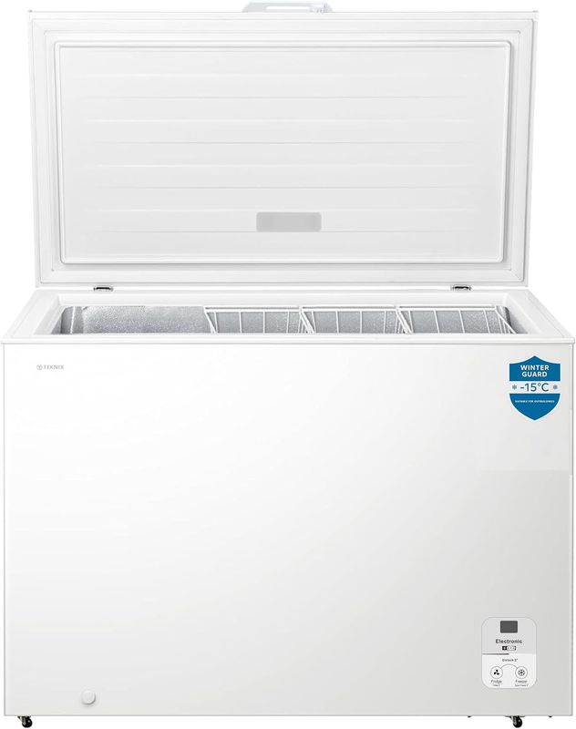#Teknix CH297 297L Chest Freezer W111.4cm D63.0cm H89.4cm White  - Brand New