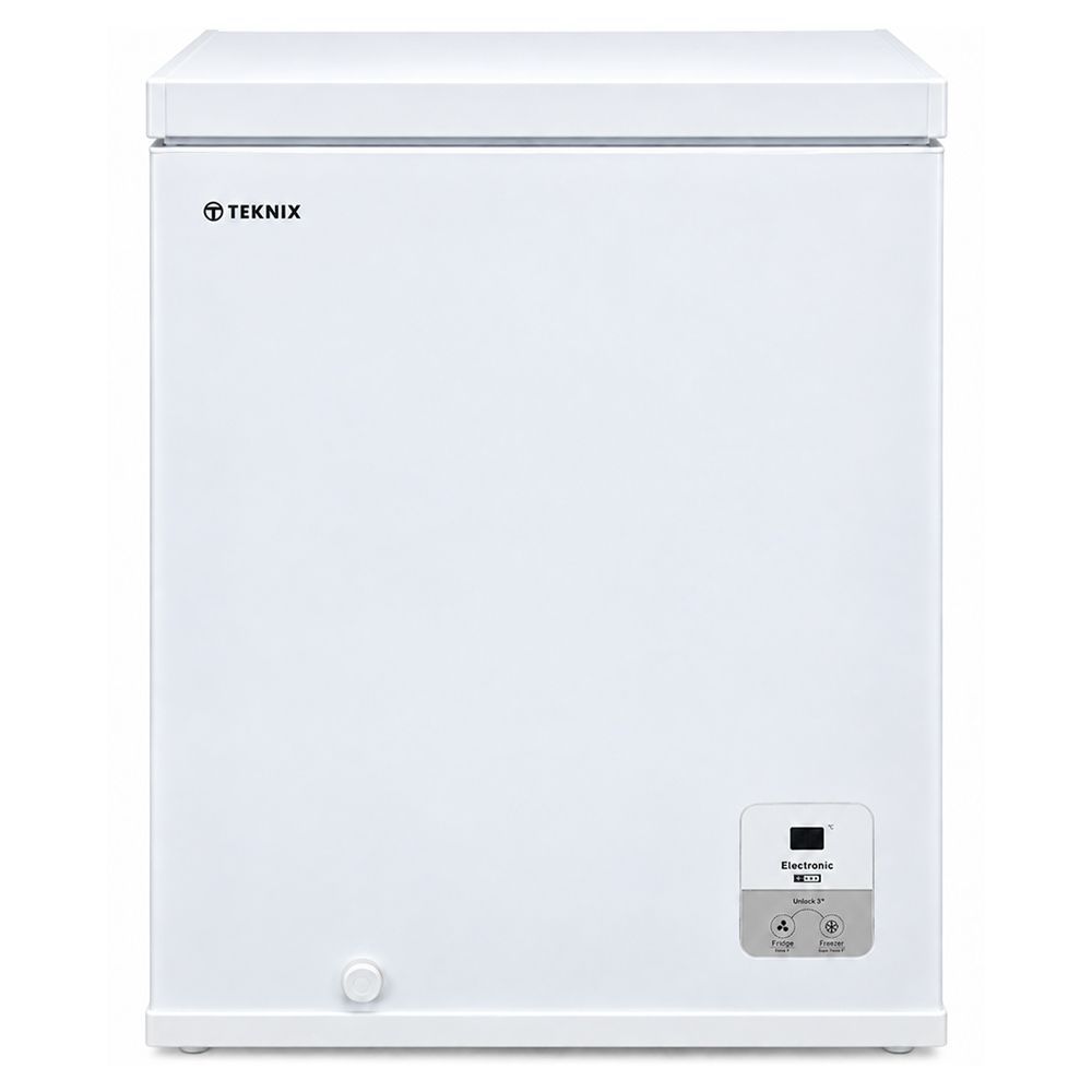 #Teknix CH141 141L Chest Freezer White W60.6cm D55.9cm H85.8cm Brand New