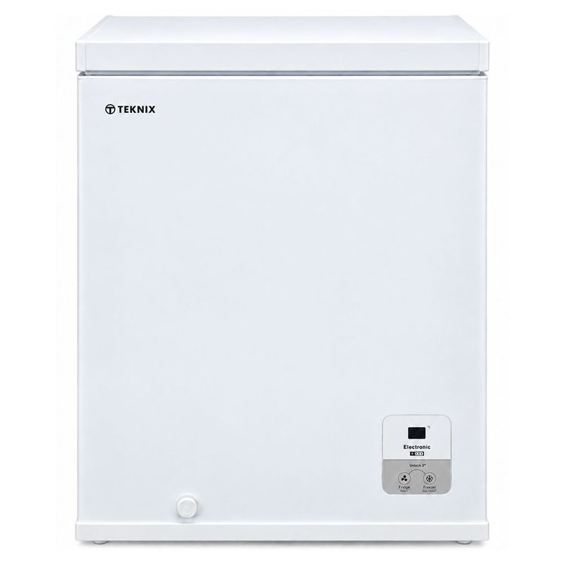 #Teknix CH141 141L Chest Freezer White W60.6cm D55.9cm H85.8cm Brand New