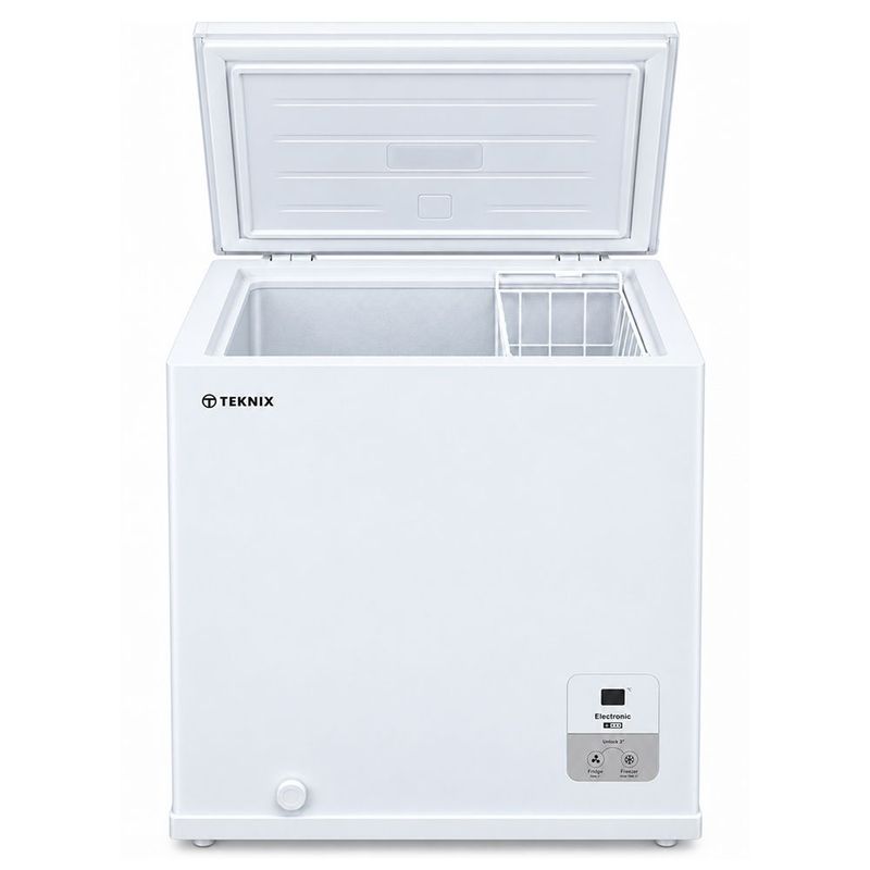 #Teknix CH141 141L Chest Freezer White W60.6cm D55.9cm H85.8cm Brand New