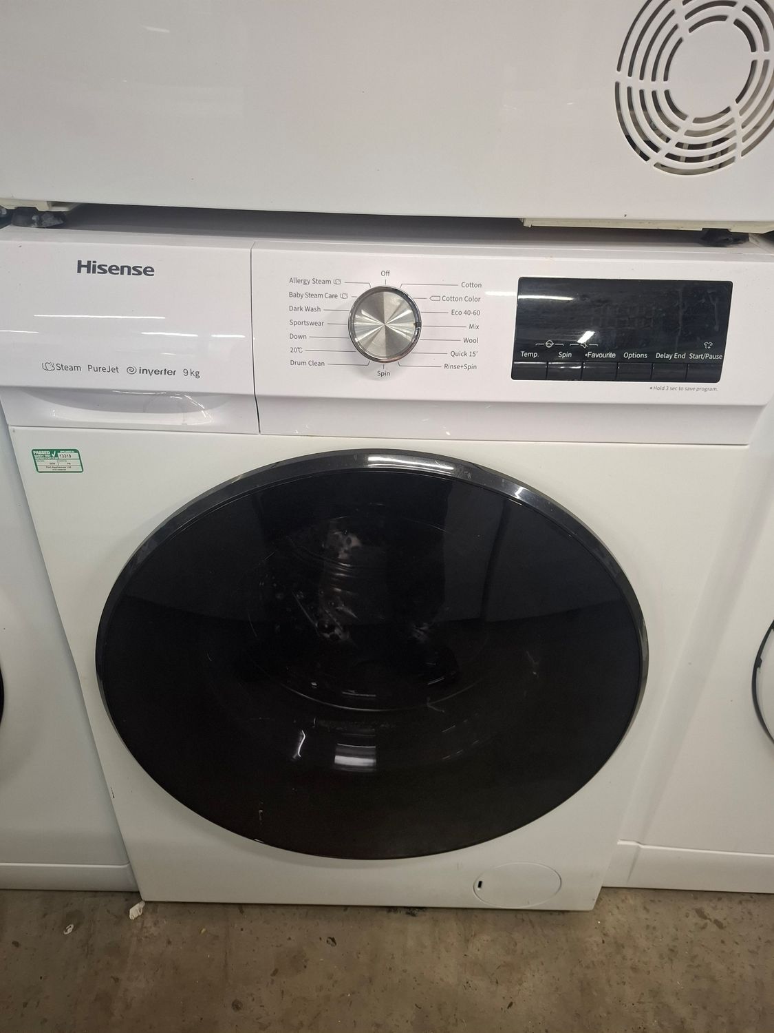 Hisense WFQA9014EVJM 9KG 1400rpm Washing Machine White