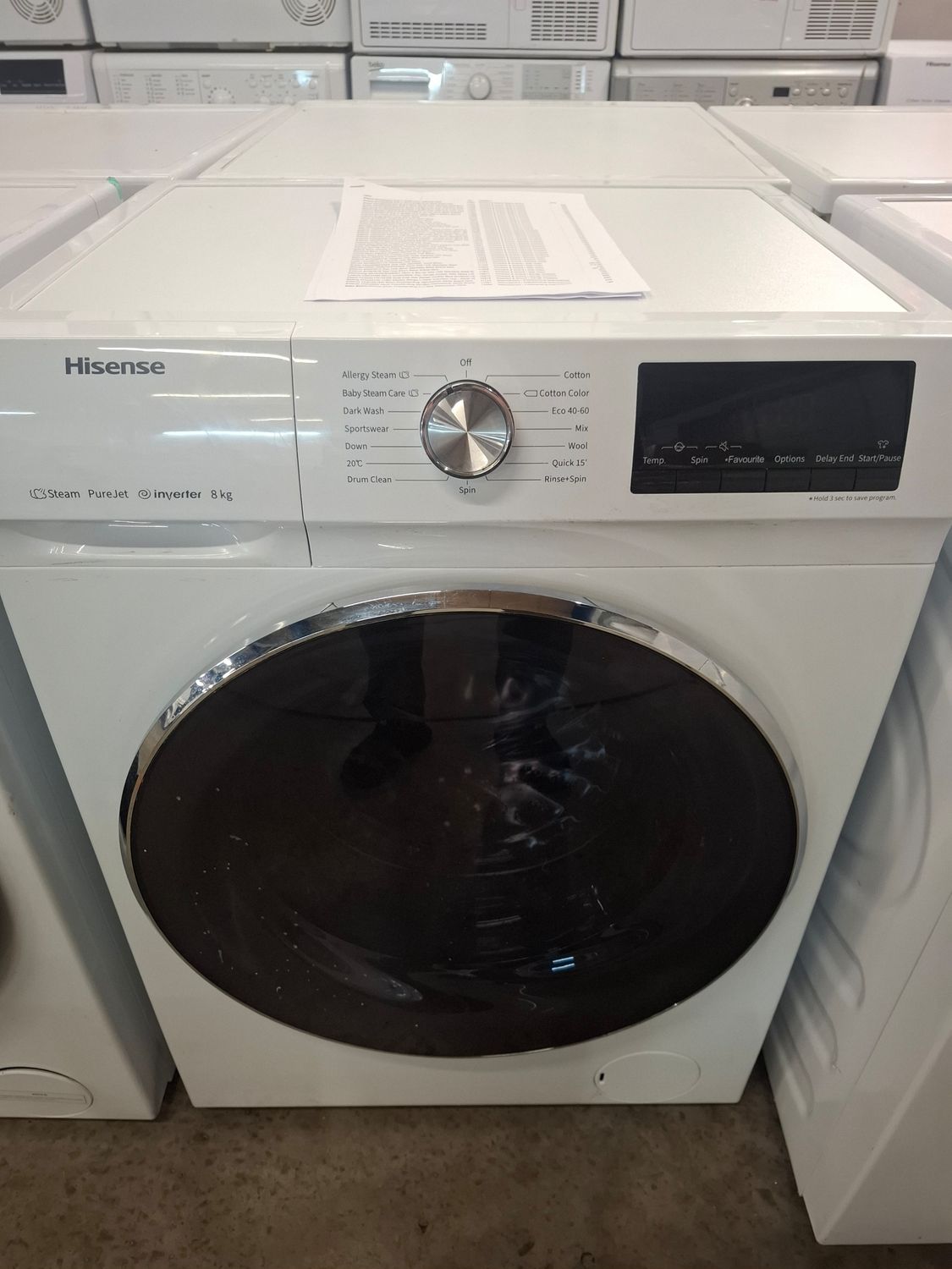 Hisense WFQA8014EVJM 8KG 1400rpm Washing Machine White