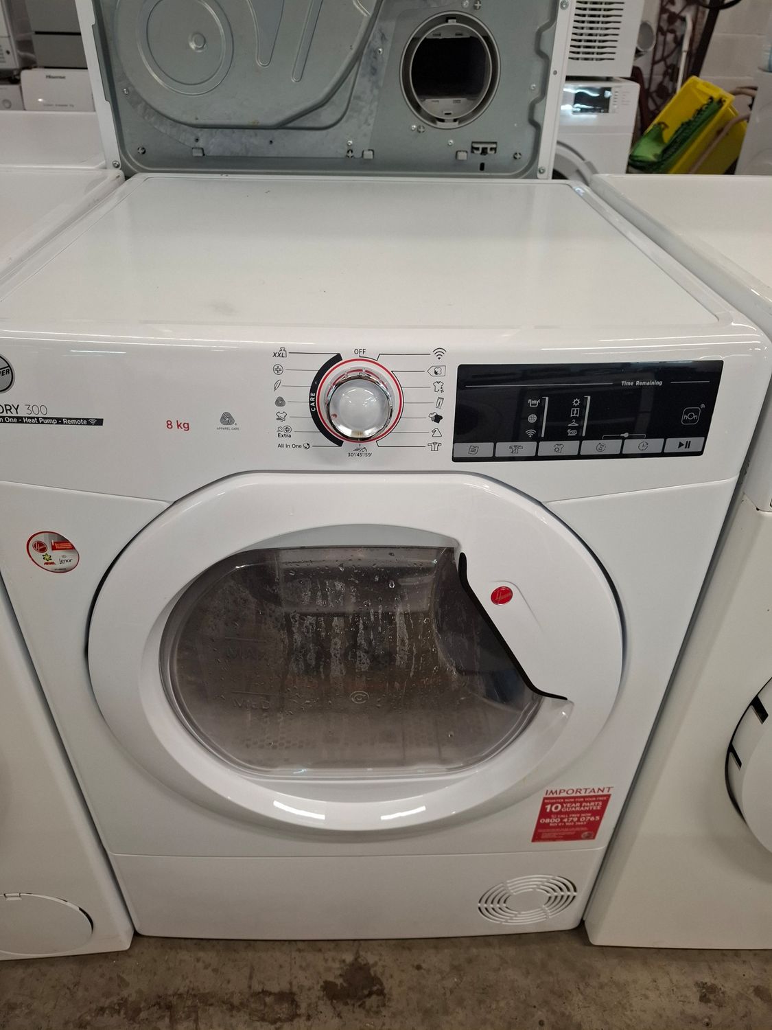 Hoover HLE H8A2DE-80 8kg Heat Pump Tumble Dryer White