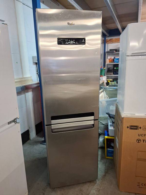 Whirlpool Fridge Freezer Silver H187cm W60cm D66cm