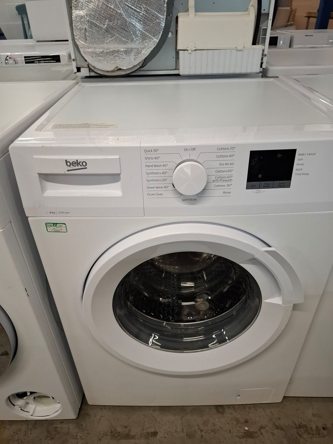 Beko WTL82051W 8kg 1200 Washing Machine White Refurbished