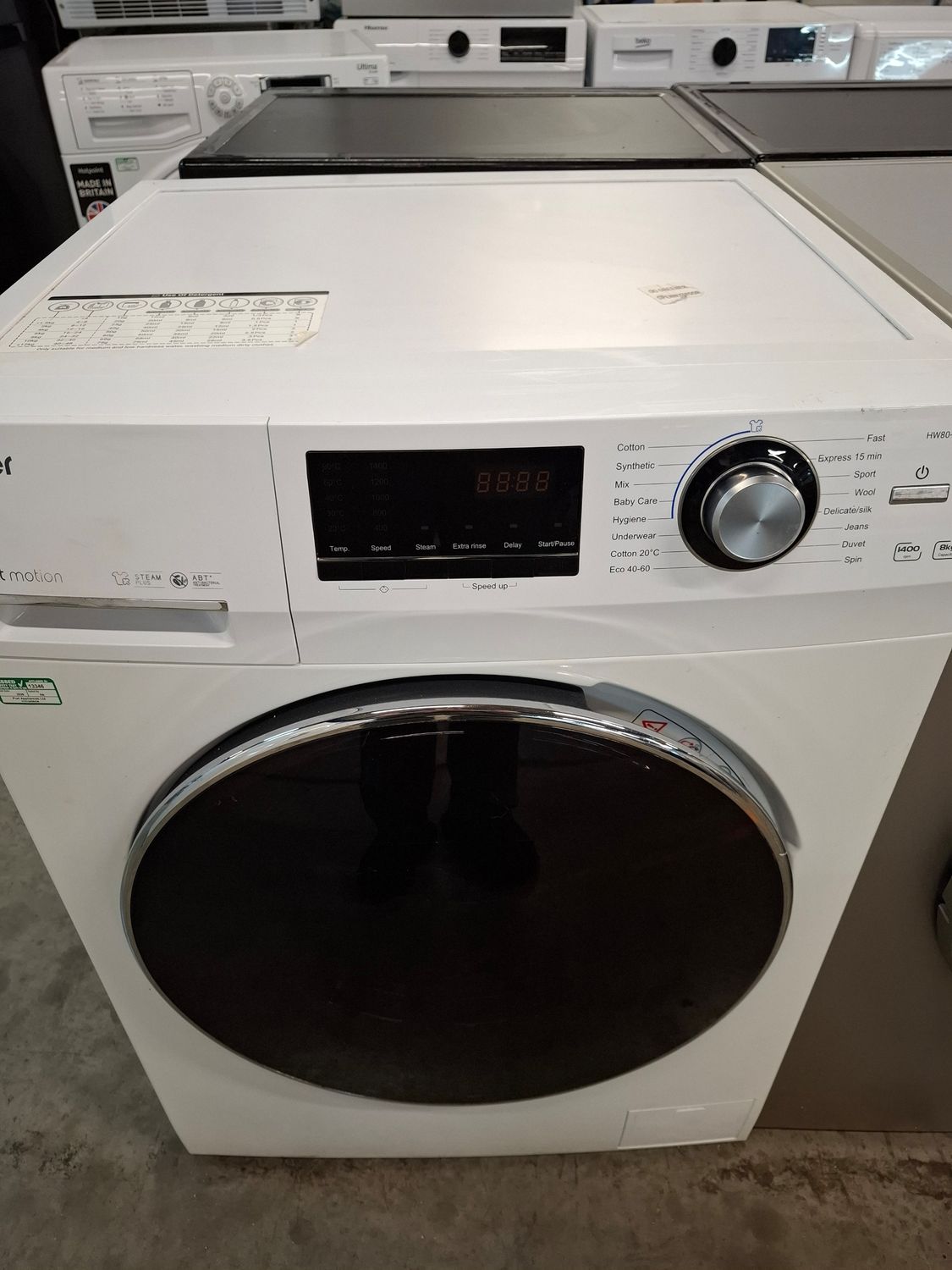 Haier HW80-B14636 8KG 1400rpm Washing Machine White