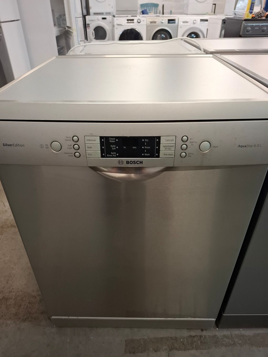 Bosch AquaStar 6.0L 60cm Full Size Freestanding Dishwasher Silver