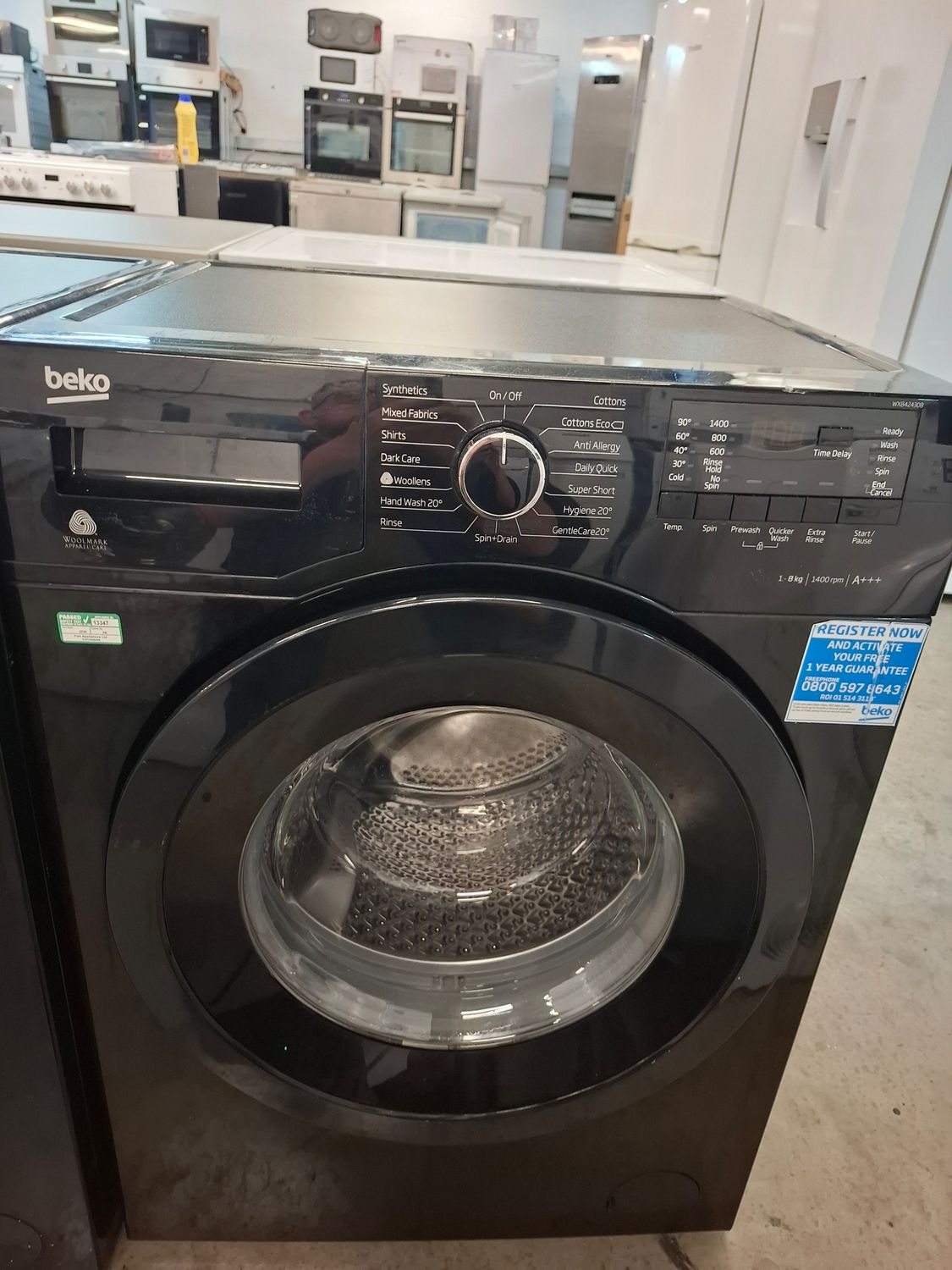 Beko WX842430B 8KG 1400rpm Washing Machine Black