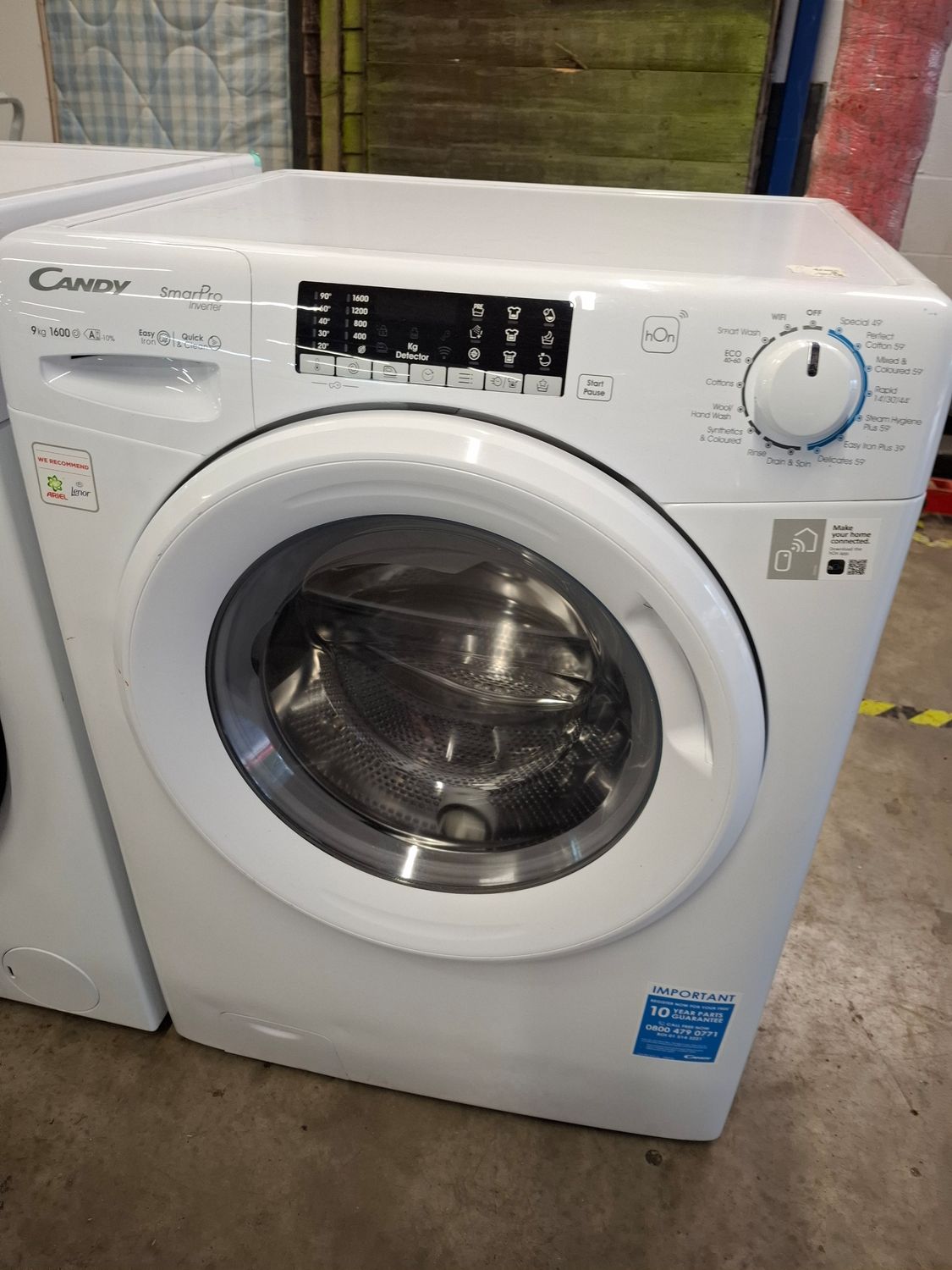Candy CSO696TW/M6-80 Washer 9KG 1600RPM White