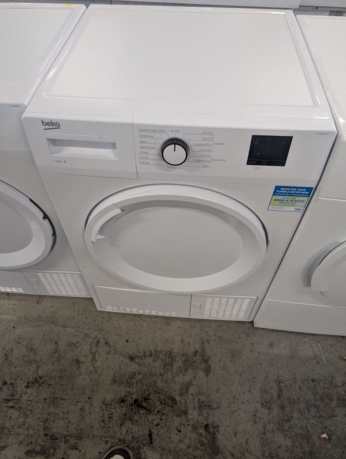 Beko DTBC10001W 10kg Condenser Dryer White