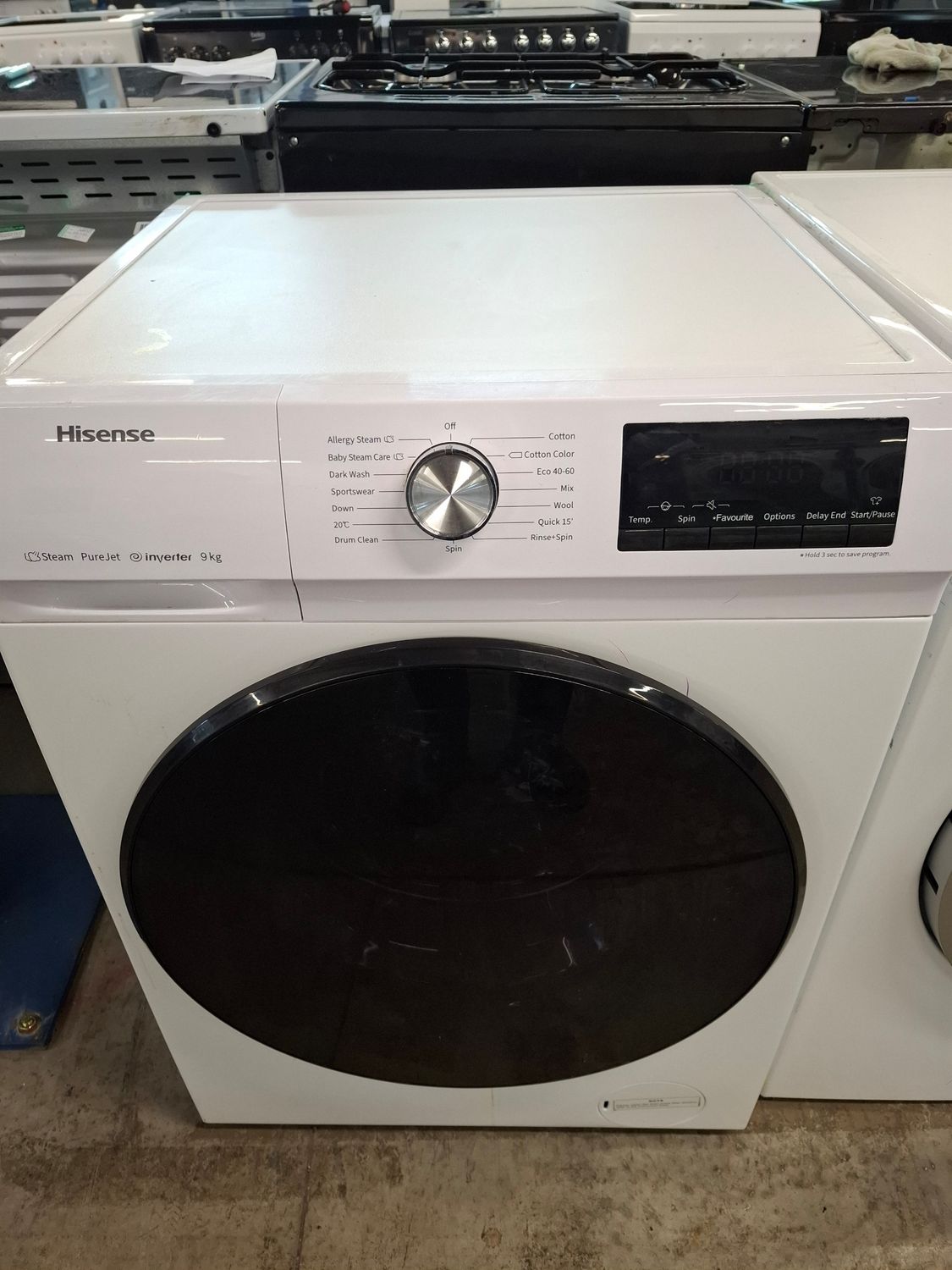 Hisense WFQA9014EVJM 9KG 1400rpm Washing Machine White