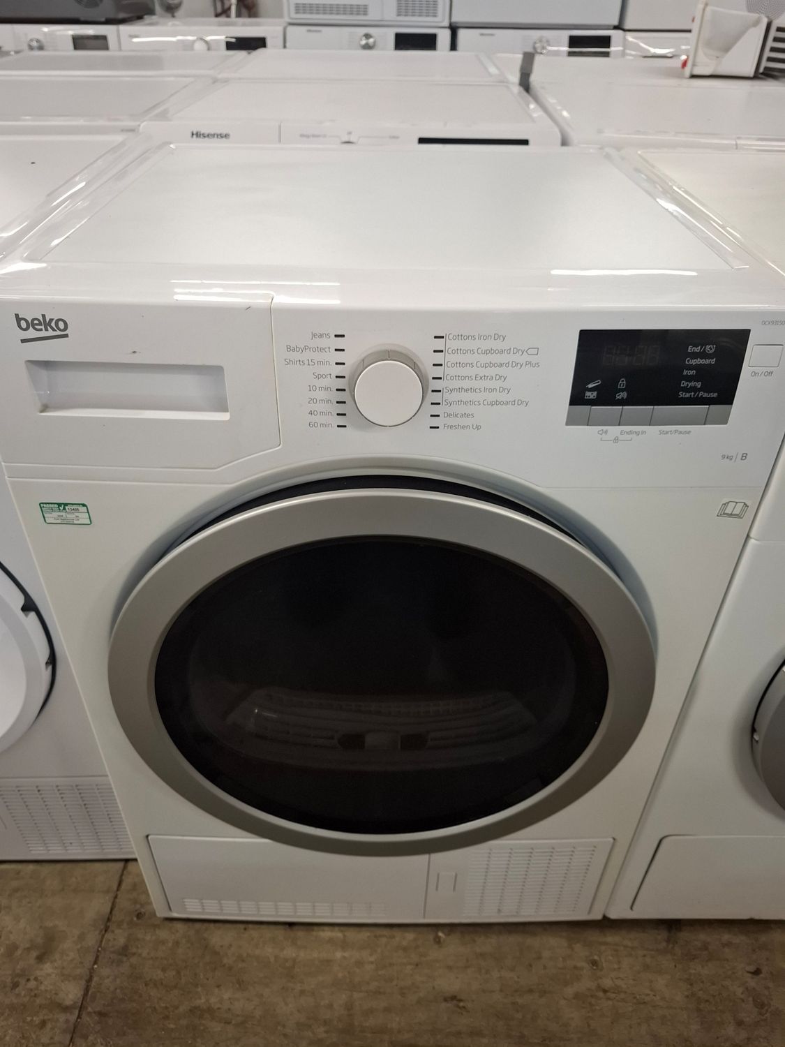 Beko DCX93150W 9kg Condenser Dryer White