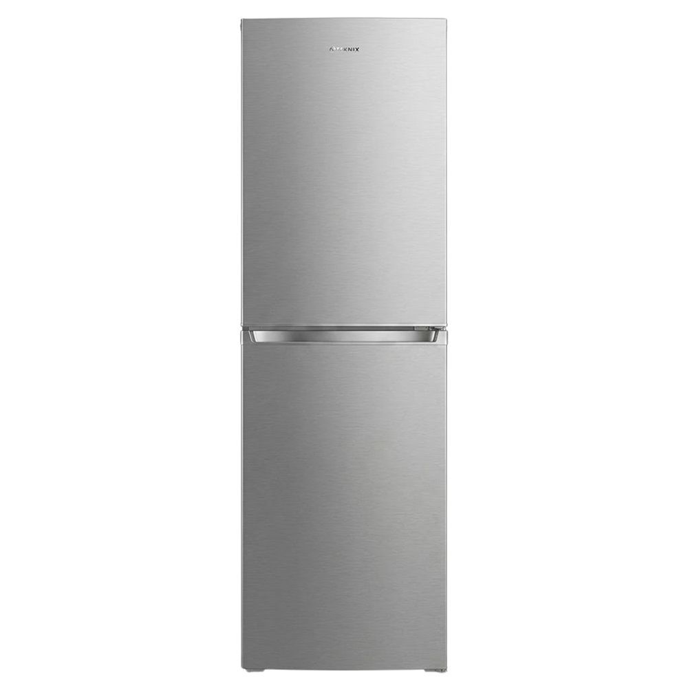 #Teknix STF1725X Fridge Freezer Silver W55cm D57cm H172cm Black Brand New