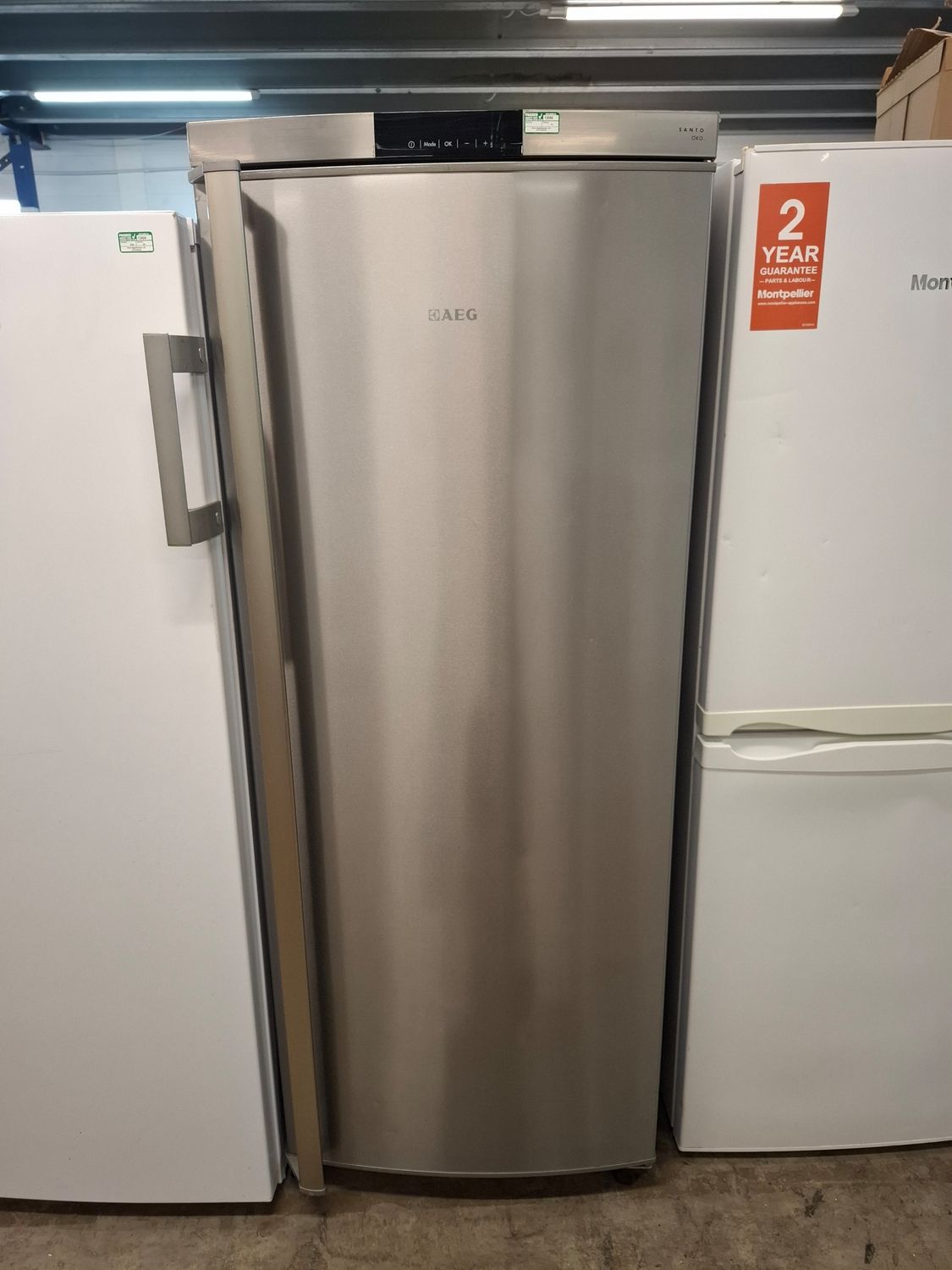 AEG Santo Tall Larder Fridge Silver H152cm W55cm D62cm
