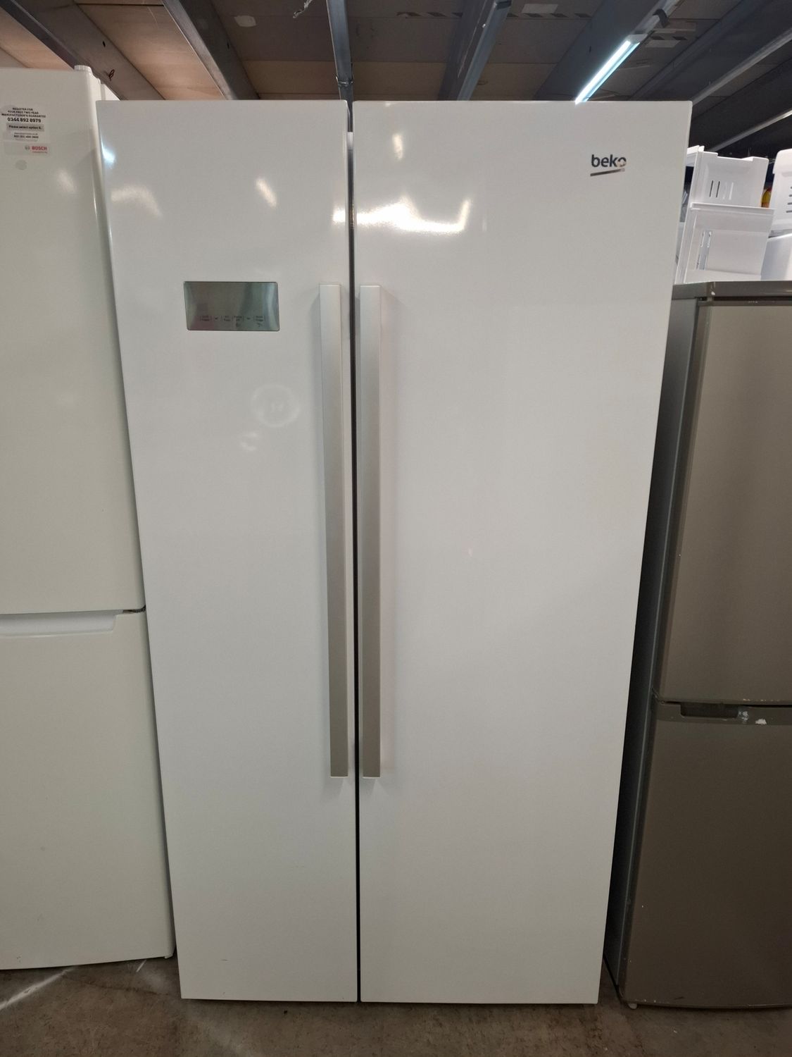 Beko ASL141W American Fridge Freezer - White - H179 W91 D72