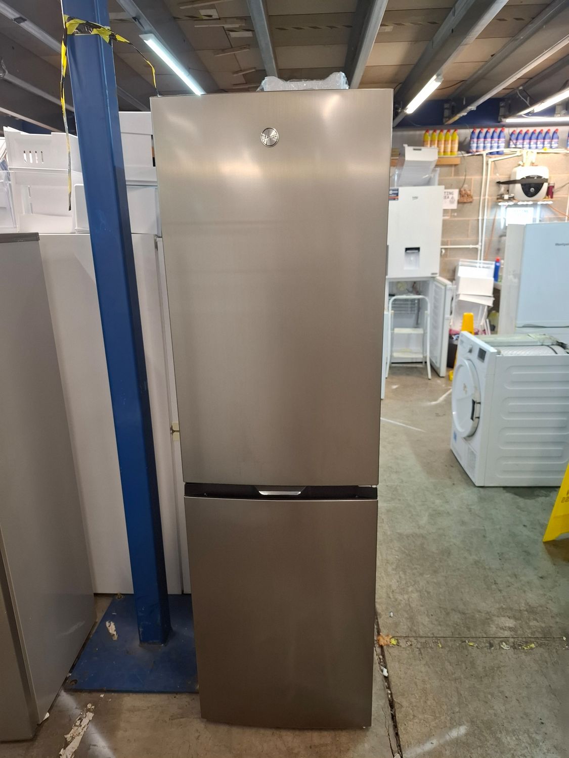 Hoover HOCH1T518EXK Fridge Freezer Silver H182cm W55cm