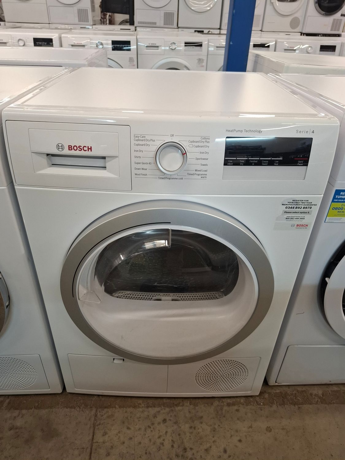 Bosch WTH85200GB White 8kg Heat Pump Tumble Dryer White