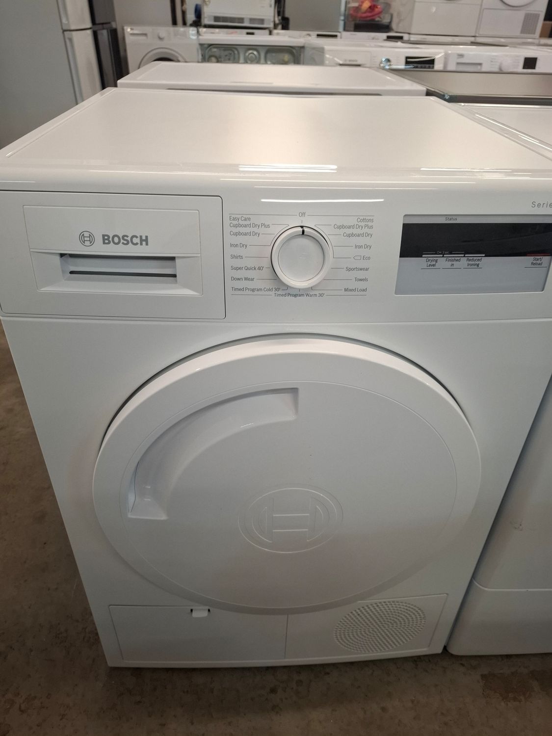 Bosch WTH84000GB White 8kg Heat Pump Tumble Dryer White Ex-Demo