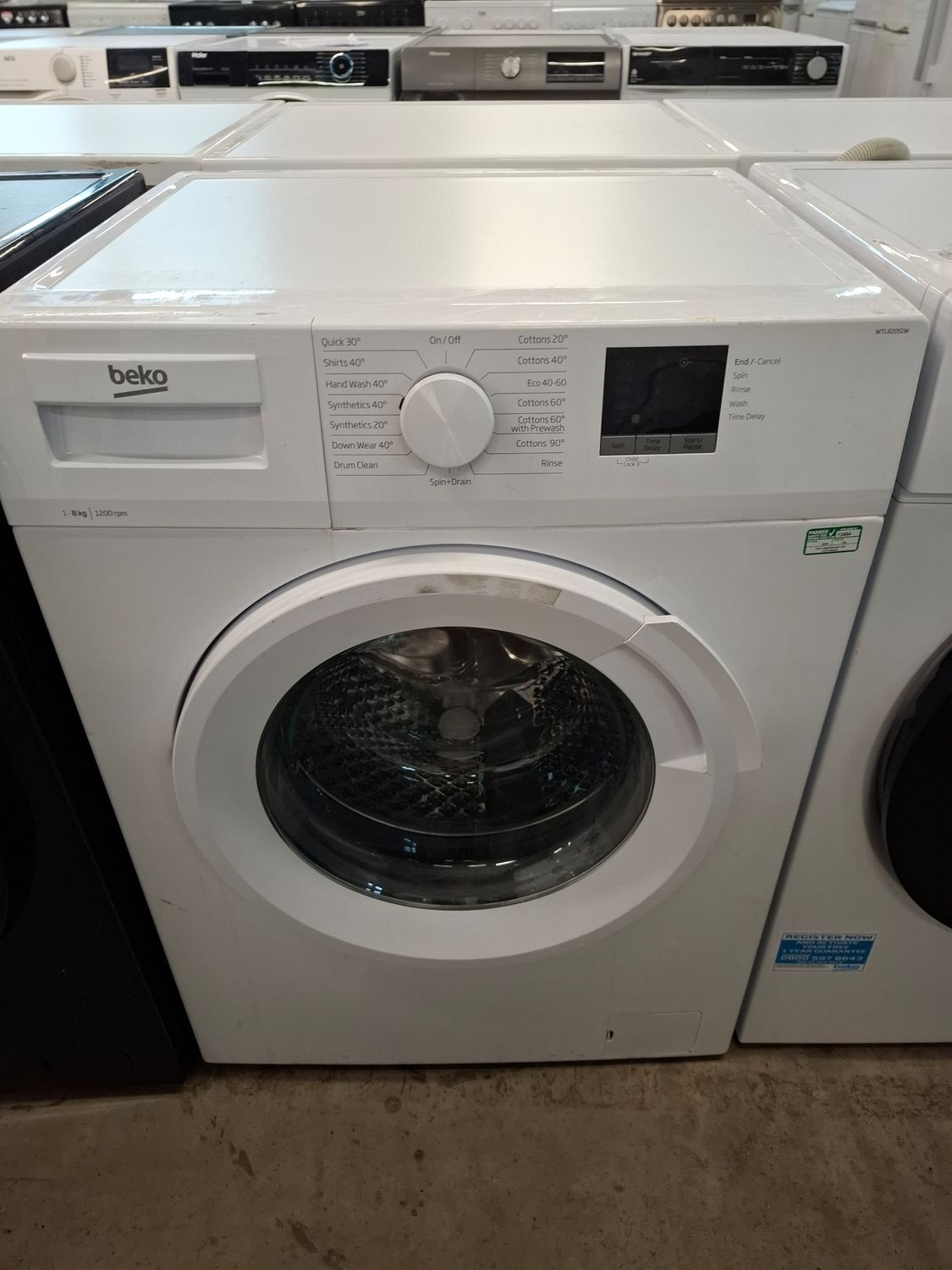 Beko WTL82051W 8kg 1200 Washing Machine White Refurbished