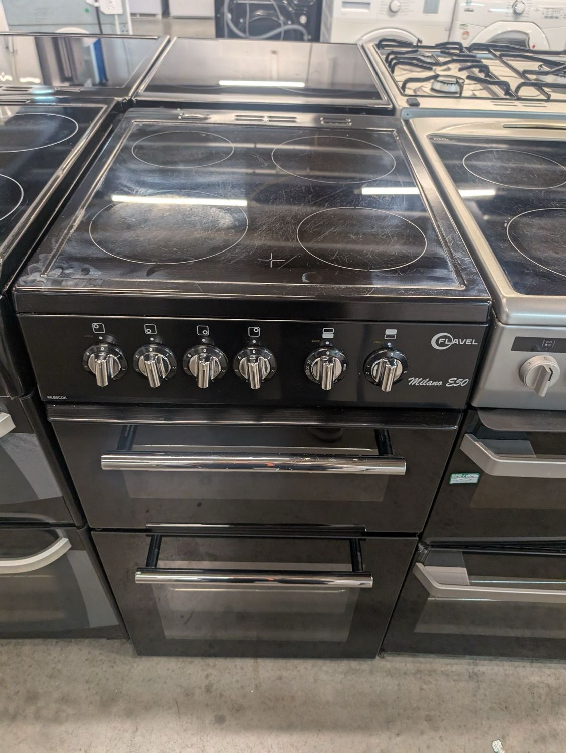 Flavel 60cm Electric Cooker Black