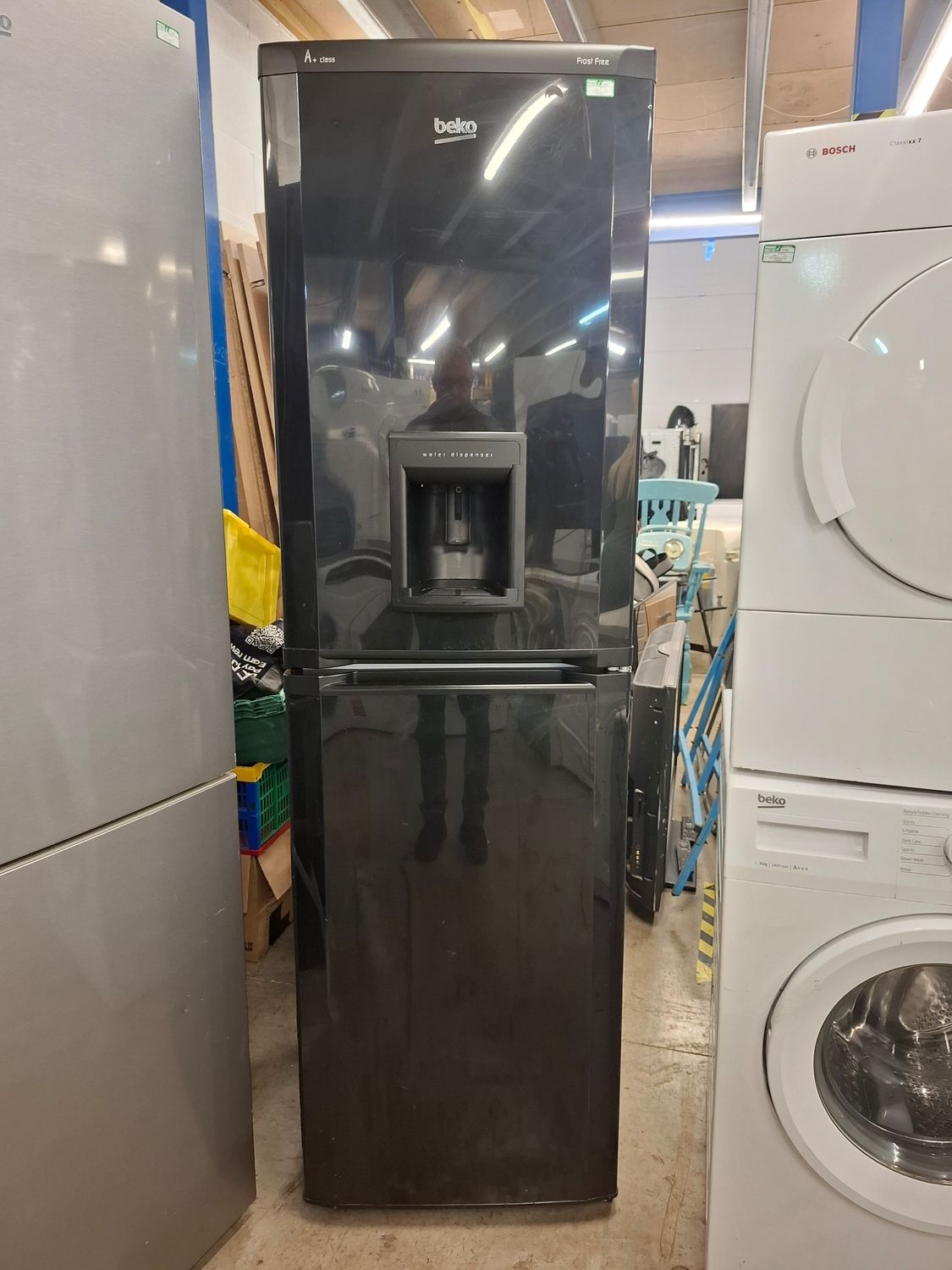 Beko Frost Free Fridge Freezer - W55cm H183cm D65cm Black