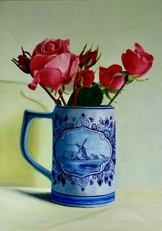 Aalsmeer - Beer Mug with Roses  