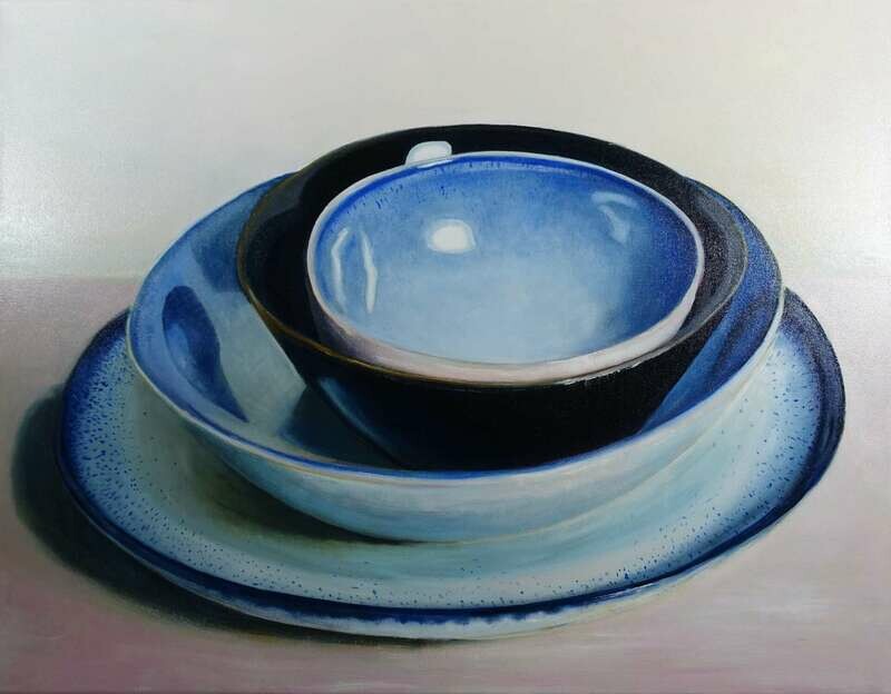New York - Blue Pottery