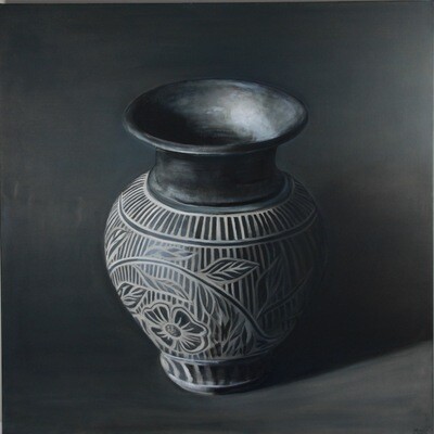 Fez - Black vase