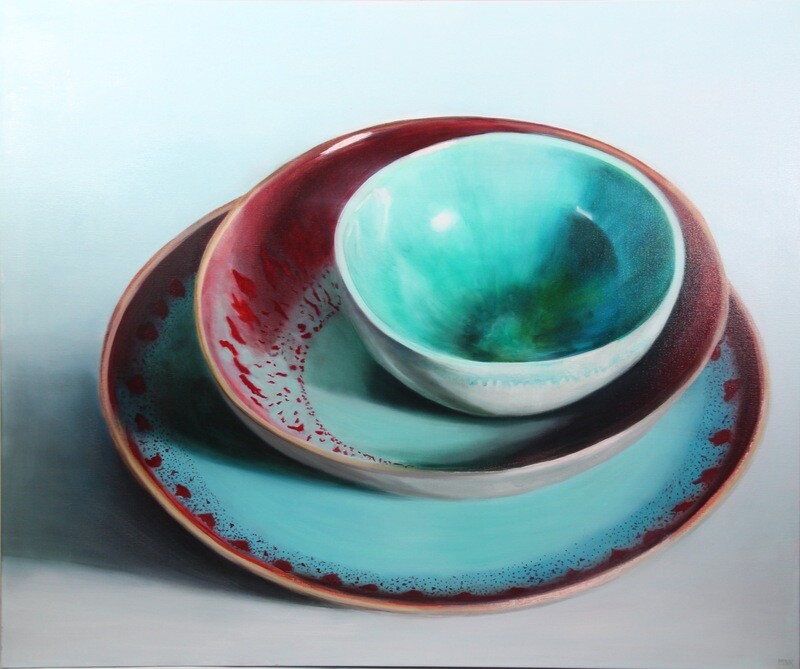 Lissabon - 3 handmade plates