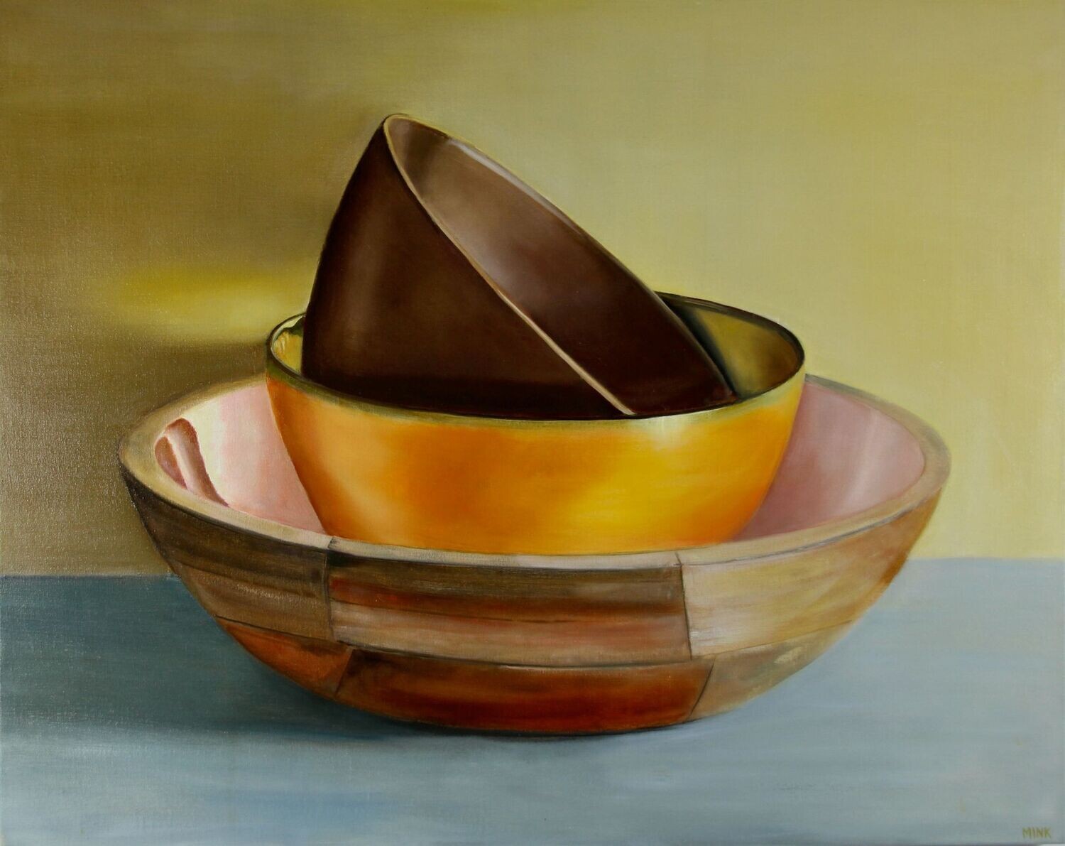 Bedoin - yellow/brown/rose (Via Kunstkamer Franeker)