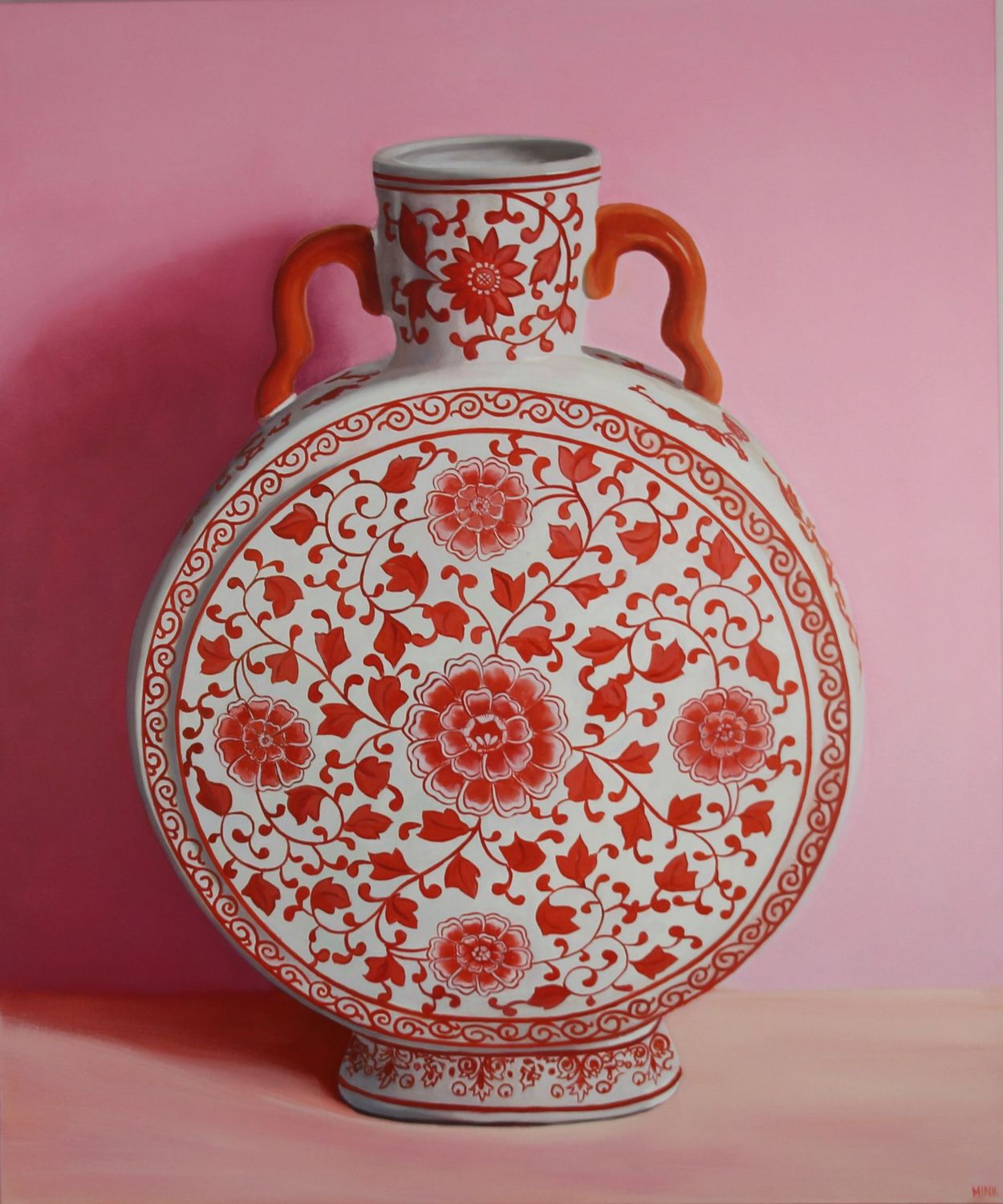 Javea - Orange Pink & Red (Verkocht)