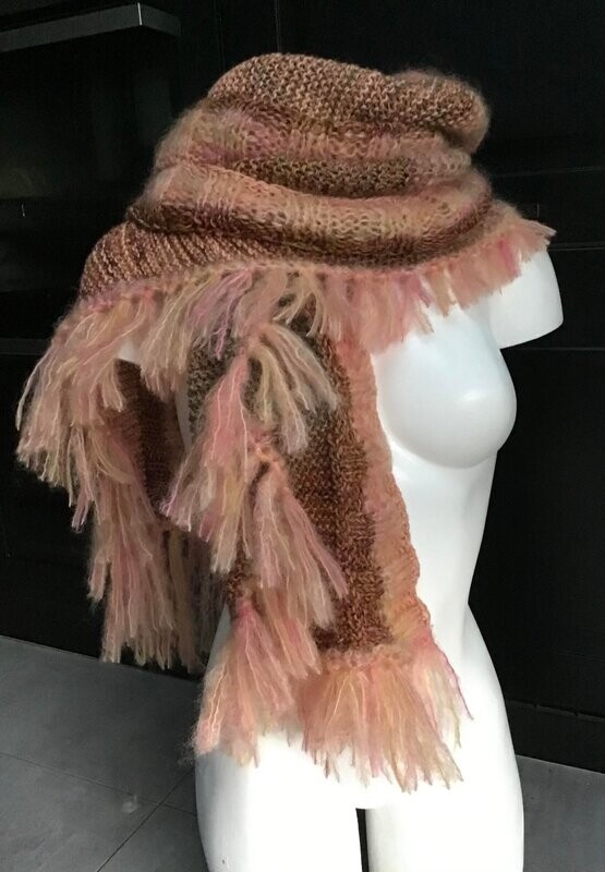 ​Echarpe SUCRE D'ORGE mérinos/mohair - Ref. 00015