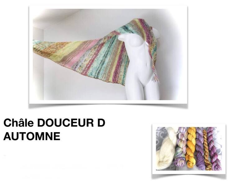 Tutoriel Châle DOUCEUR D'AUTOMNE - Ref. 00026