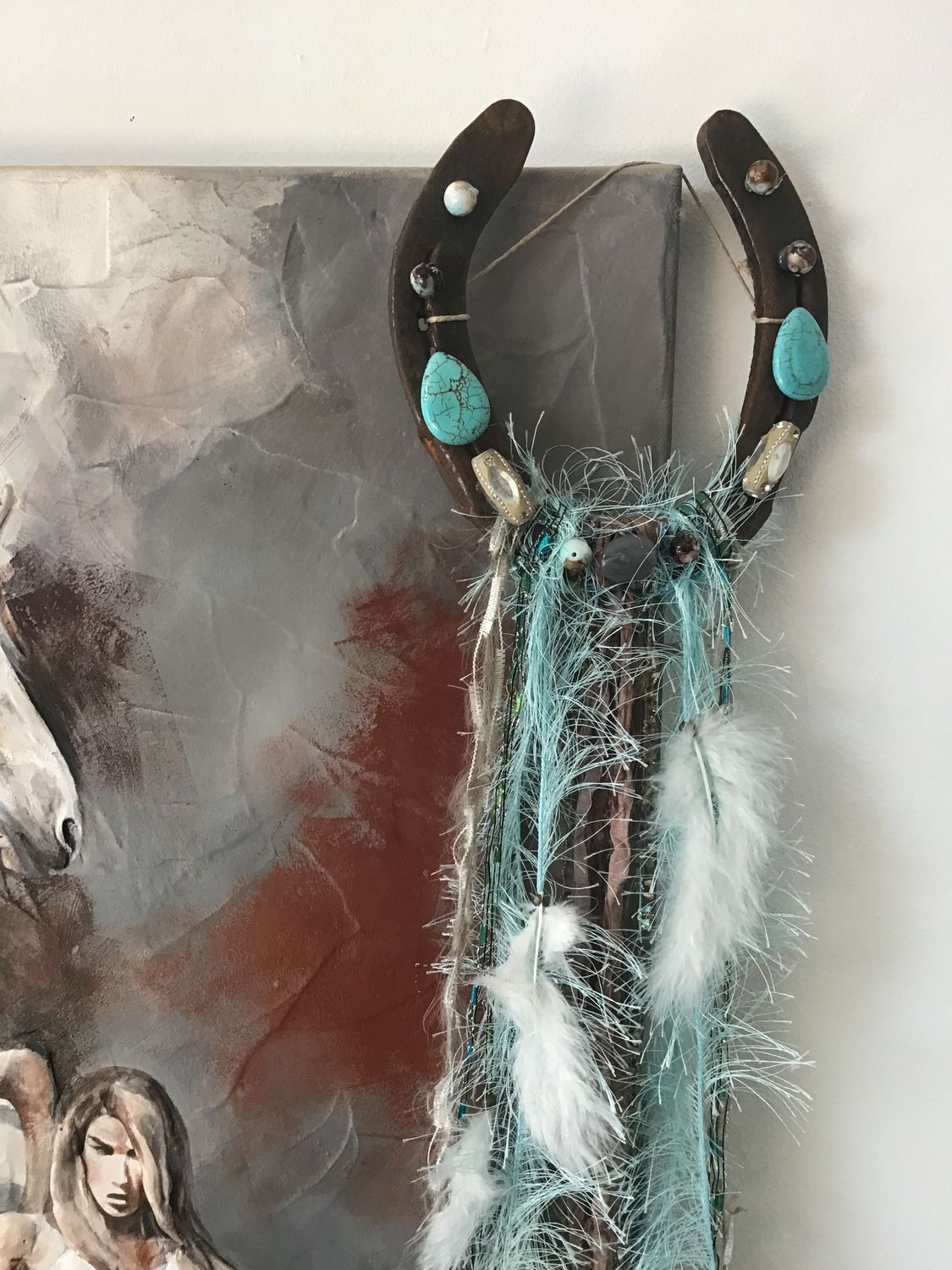 Fer à cheval bleu