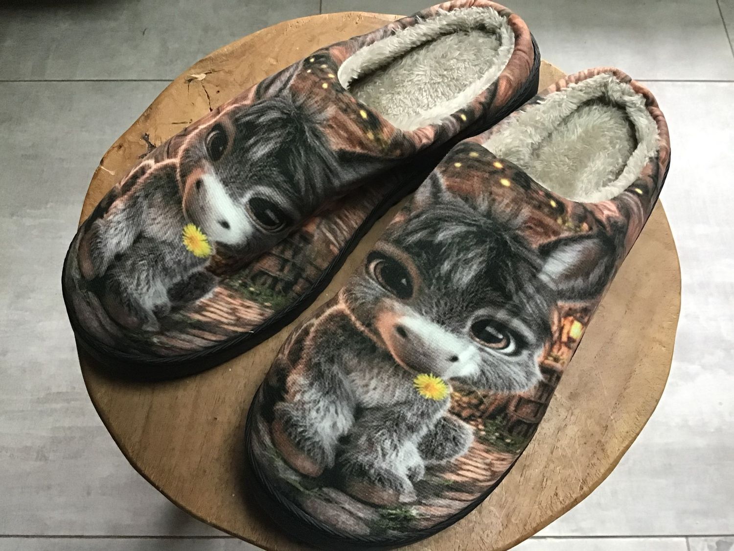 Chaussons bébé ane