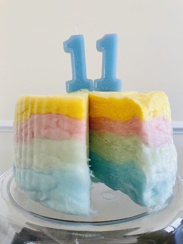 Cotton Candy Cake - Rainbow 8&quot; round