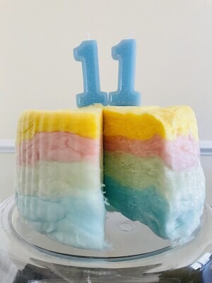 Cotton Candy Cake - Rainbow 8" round