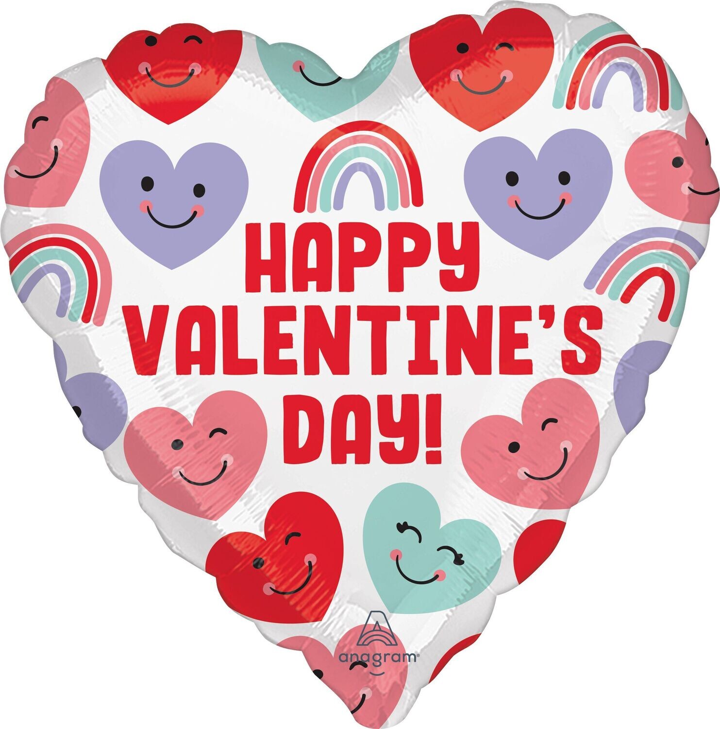 18" Happy Valentine's Day Cute Hearts