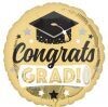 18" Congrats Grad Shiny Gold