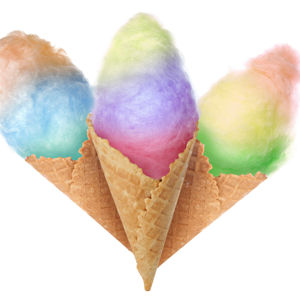 Cotton Candy Sugar Cones